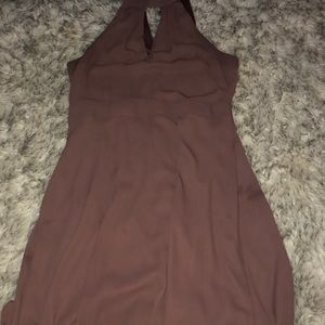 Plum purple formal dress